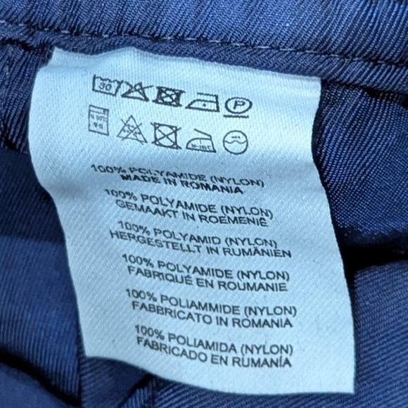 $910 Mens DRIES VAN NOTED "Primo" Nylon Balloon Pants Navy Large - Picture 6 of 9